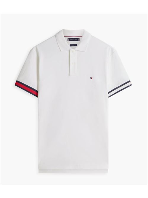 Polo slim fit in maglia di cotone fluido Tommy Hilfiger | MW0MW42743YBR.YBR